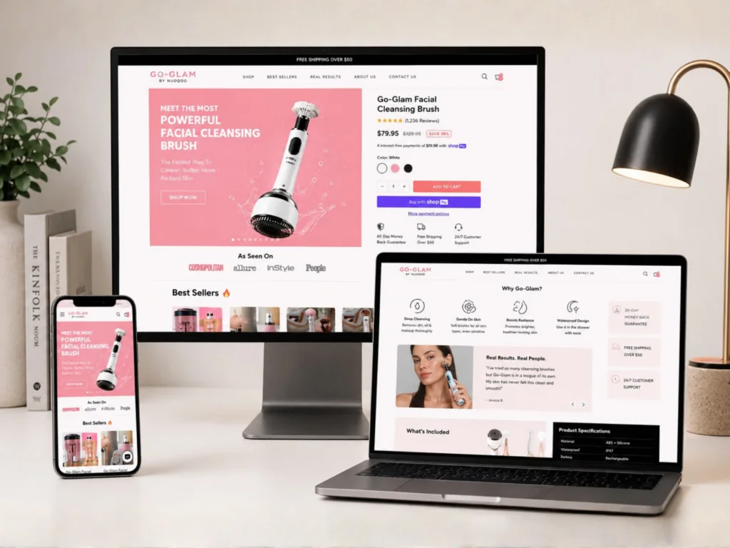 Shopify product page and CRO project showcase