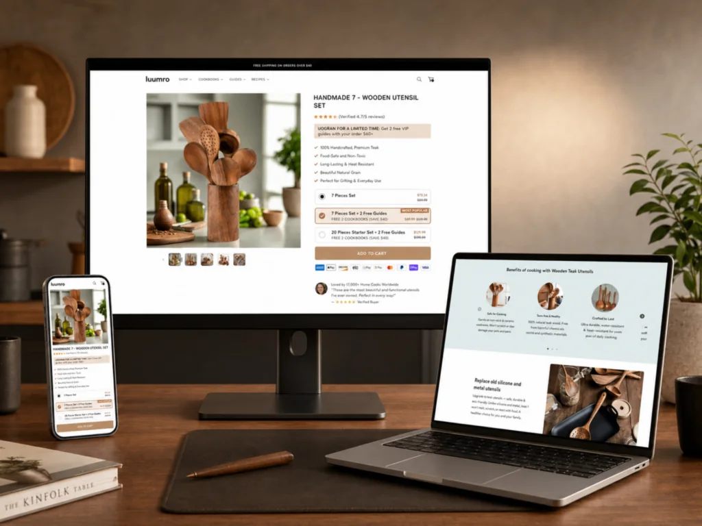 Shopify product page and CRO project showcase