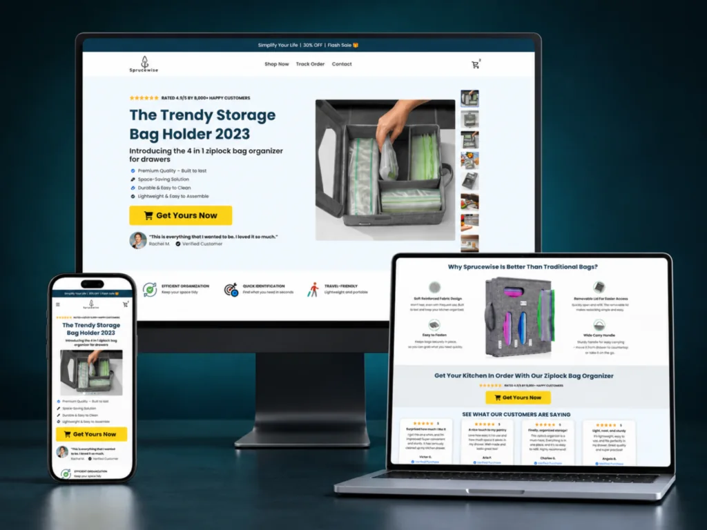 Shopify store design and development showcase