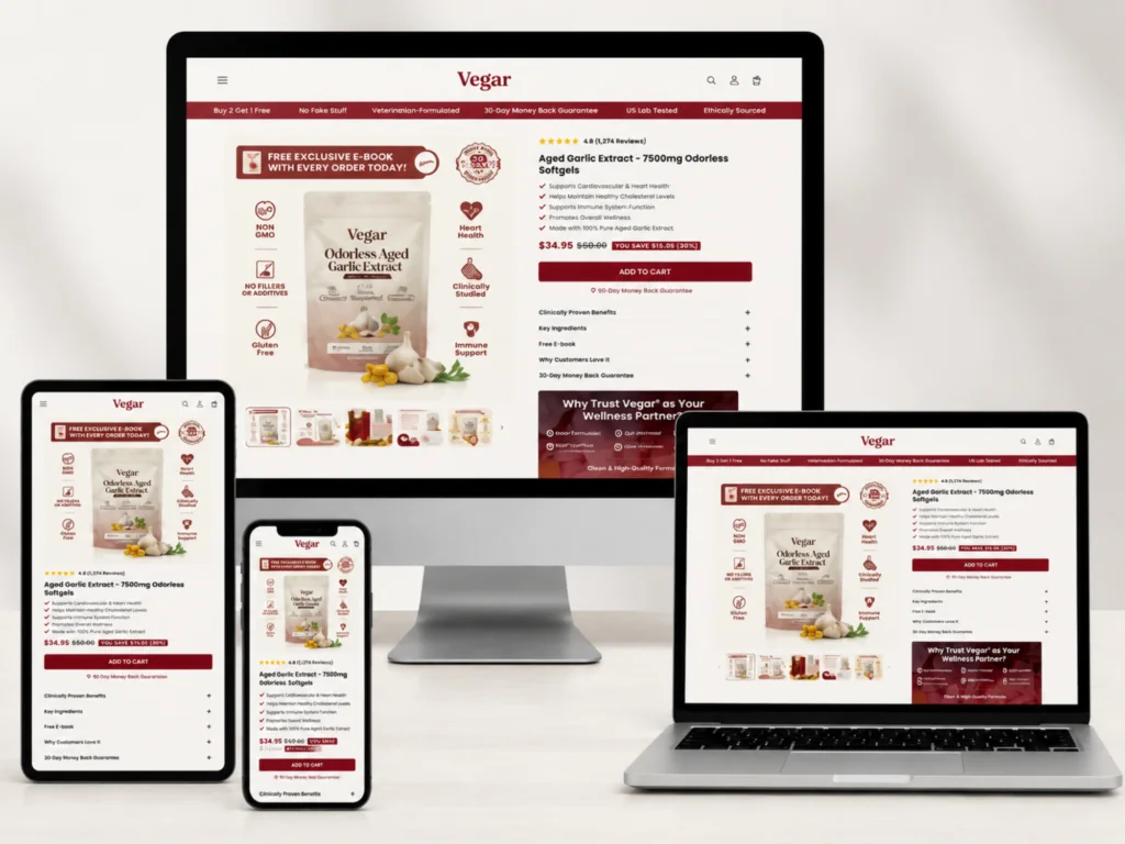 Shopify store design and development showcase