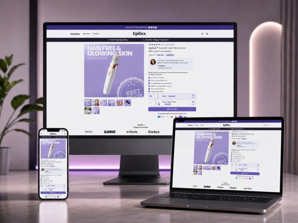 Shopify store design and development showcase