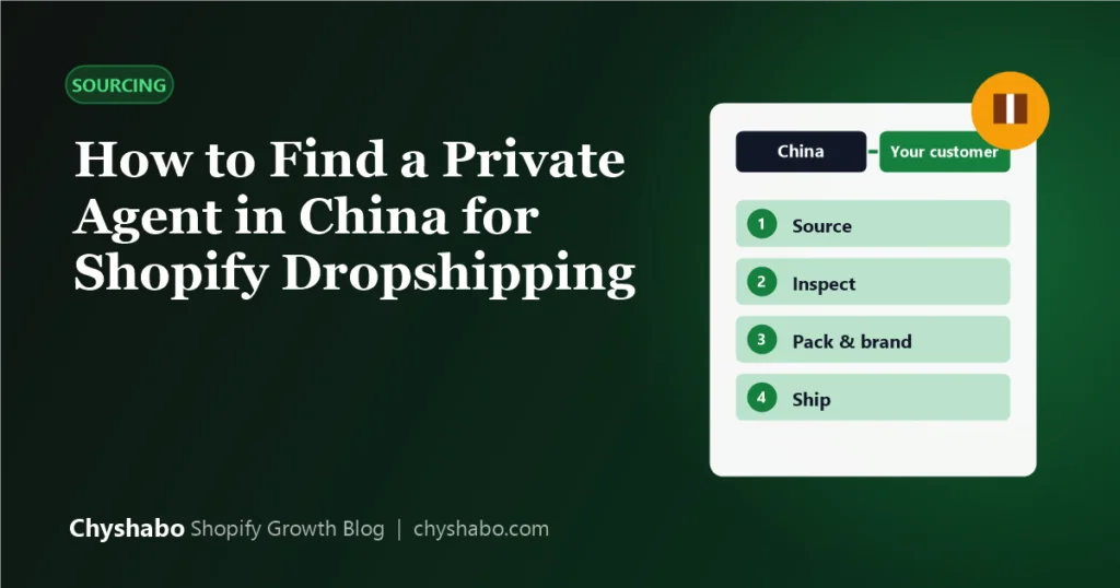 How to Find a Private Agent in China for Your Shopify Dropshipping Store